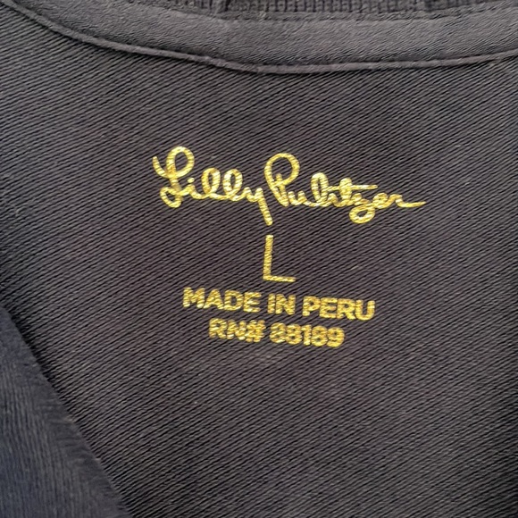 Lilly Pulitzer Clary Navy Polo Dress - L - Picture 4 of 4